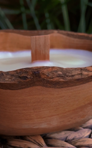 Spanish Olive Wood Candle - Cherry Wood Wick