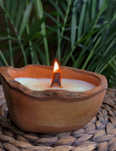 Spanish Olive Wood Candle - Cherry Wood Wick