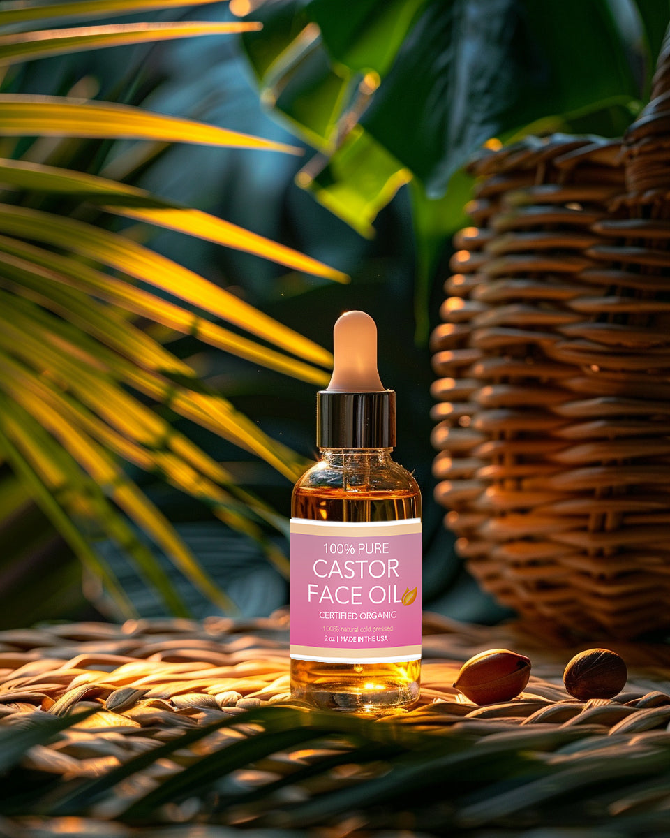 Castor Face Oil - 100% Pure Castor Oil for Face